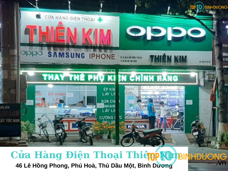 cửa hàng điện thoại cũ tại Bình Dương