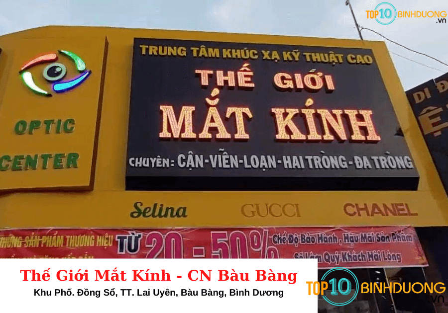 Thế Giới Mắt Kính - CN Bàu Bàng