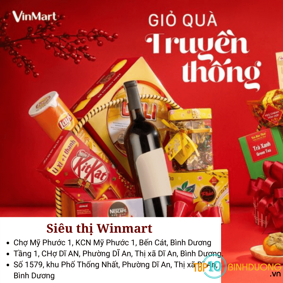 Giỏ quà tết tại Siêu thị Winmart