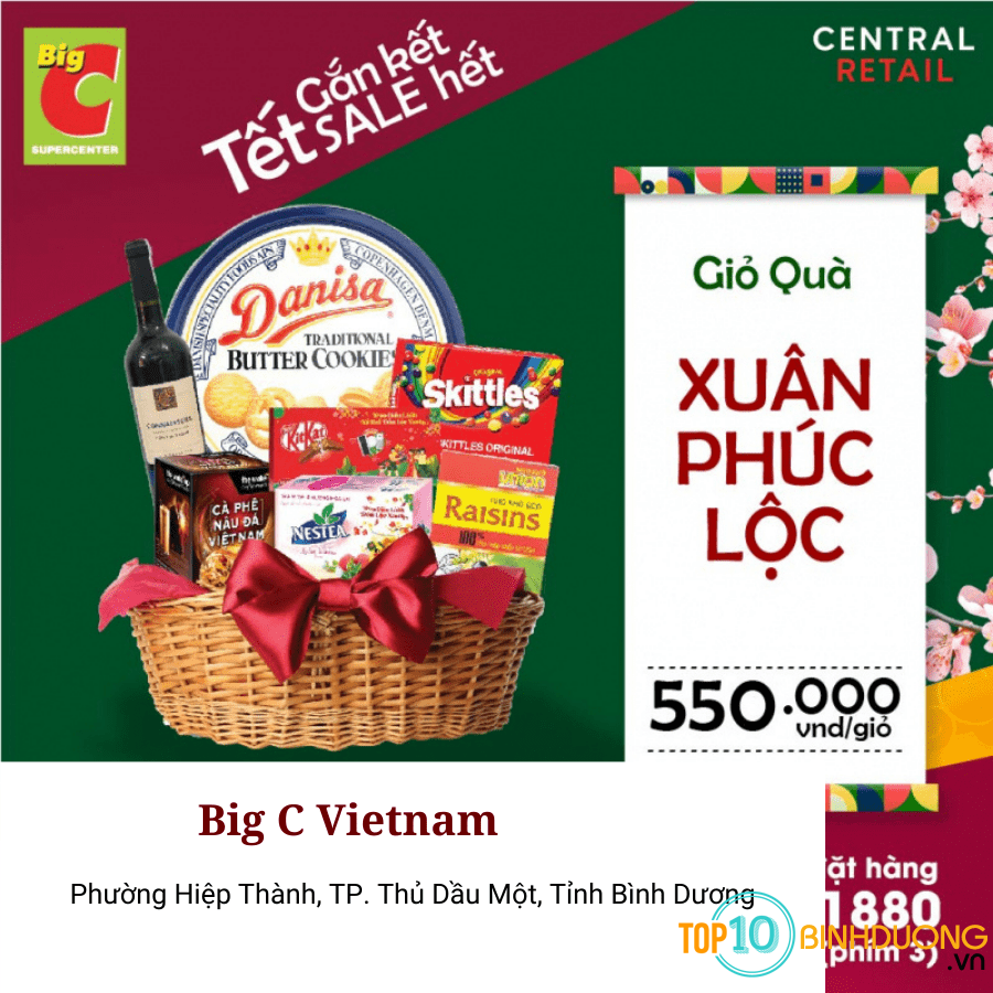 Giỏ quà Tết tại Big C