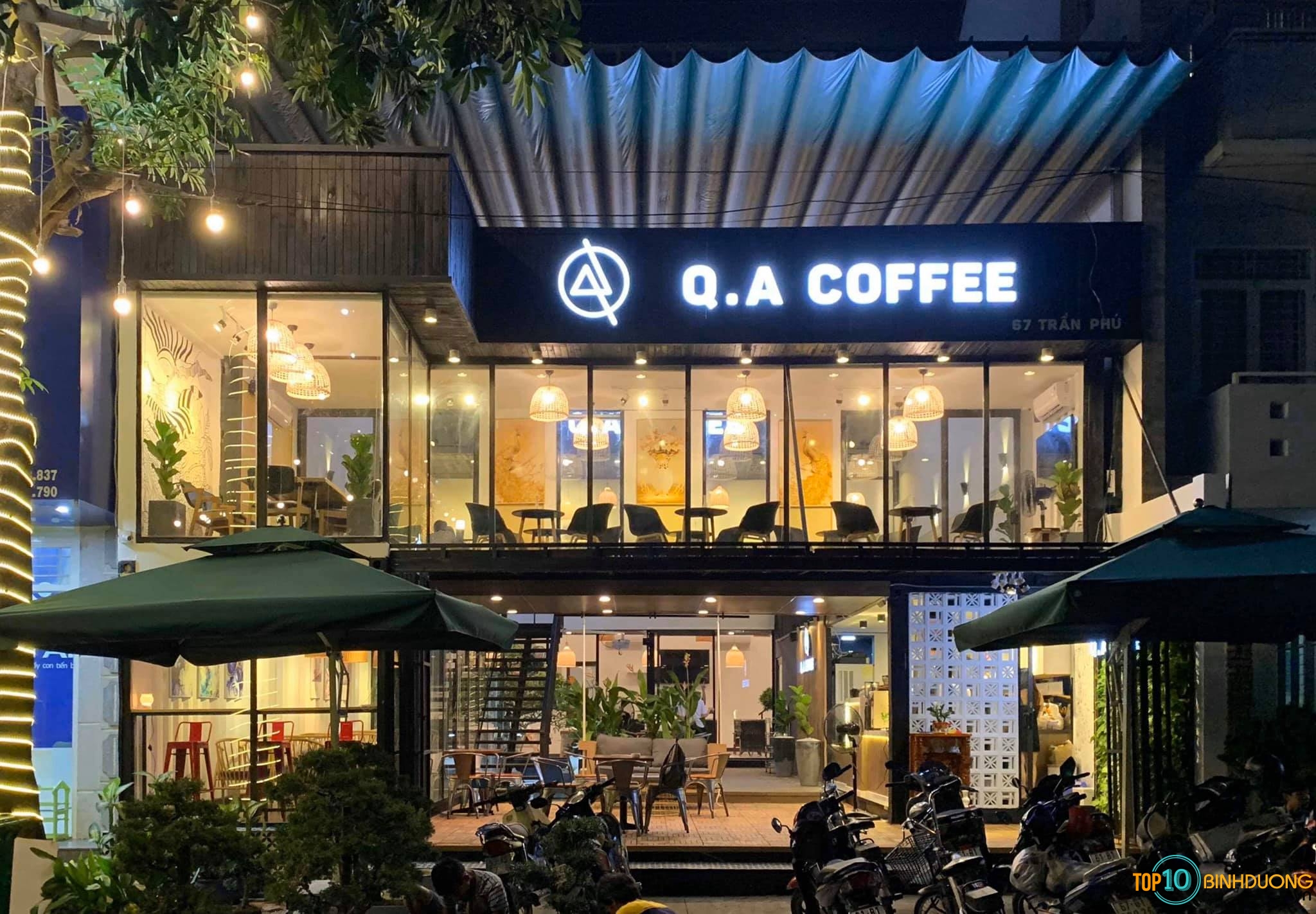 quán cafe đẹp ở Chánh Nghĩa Thủ Dầu Một - QA Coffee & Tea