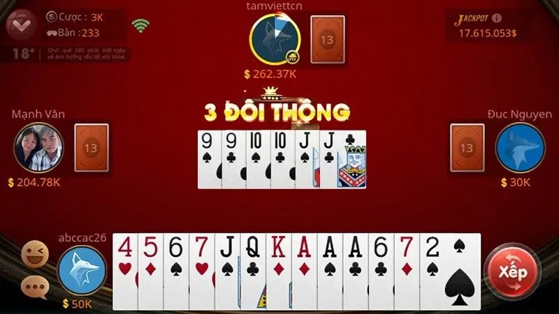 Cách chơi game Tiến Lên Miền Nam để thắng tiền